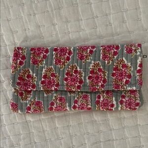 Floral Quilted Clutch